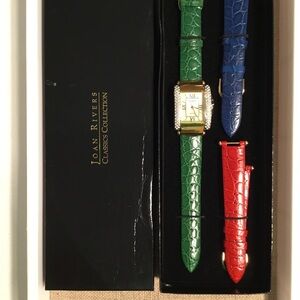 Joan Rivers Pave Watch w/ Changeable Bands